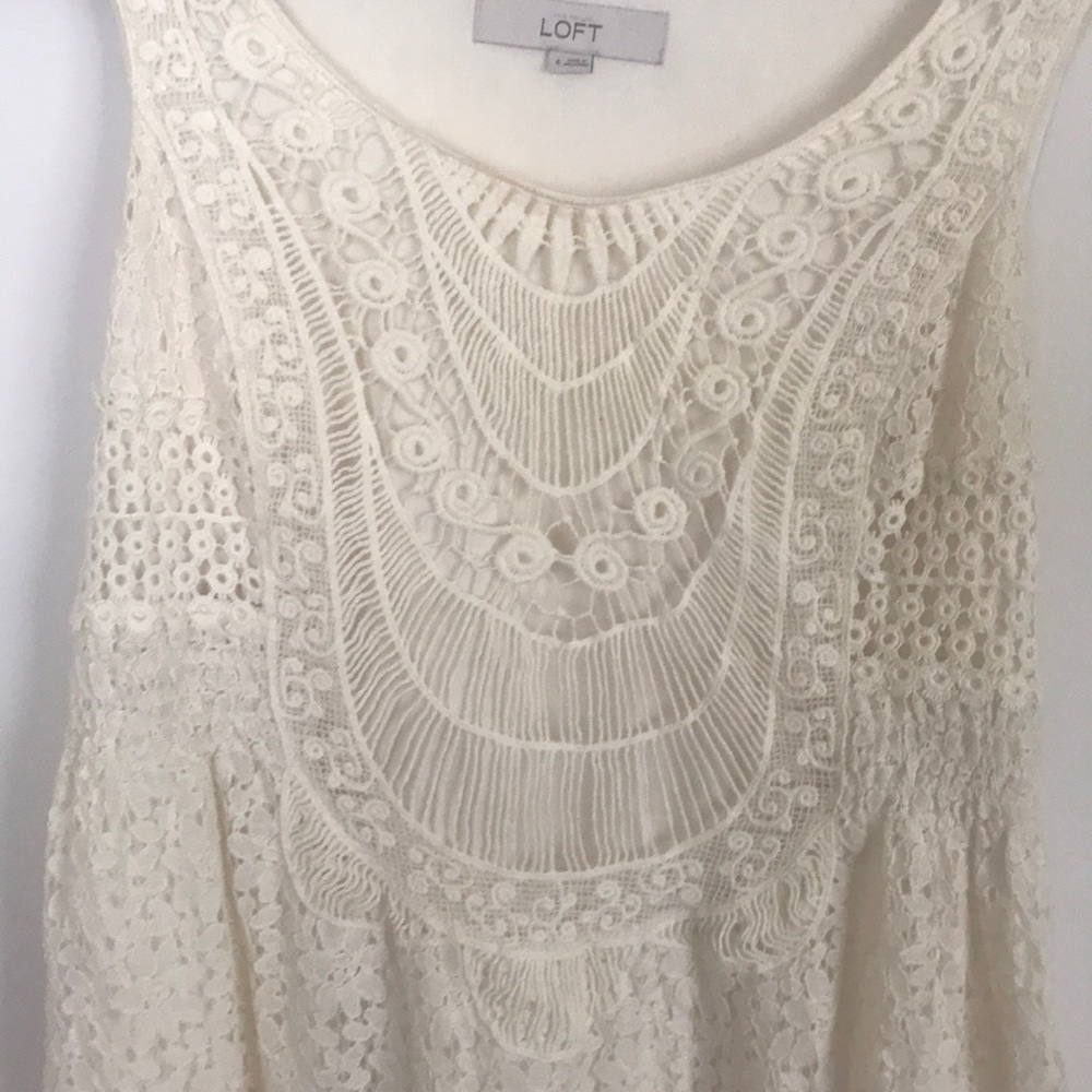 White Lace Loft dress